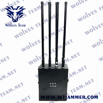 軍のバックパック90W GPS WIFI 5.8Gの無人機信号の妨害機