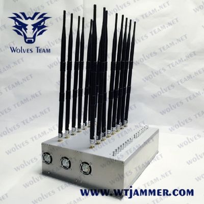 3G 4G 16のアンテナ調節可能な信号の妨害機50m GPS WIFI