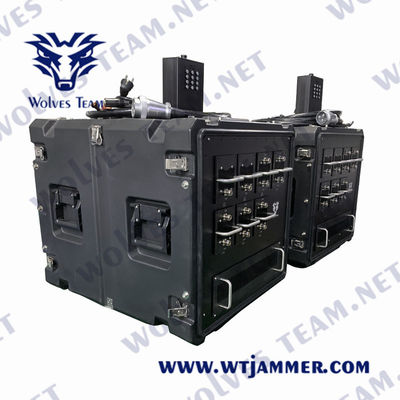 GSM CDMAオイル ガスの基地局のための反Uavの無人機の妨害機1000m 240VAC