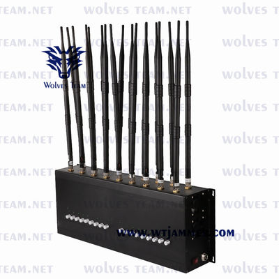 48W GSM CDMA VHF UHF信号の妨害機の卓上18アンテナGPS Lojack
