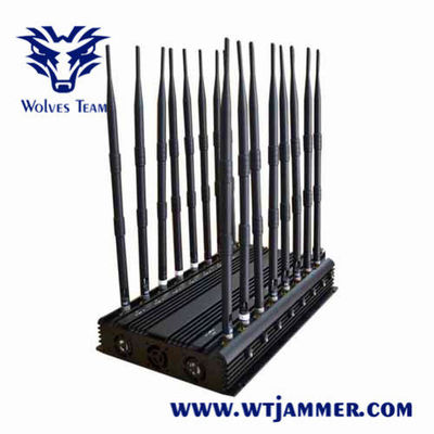 L1 L2 L5 Lojack携帯用信号の妨害機18のアンテナ3G 4G 5G WiFi UHF VHF 35W