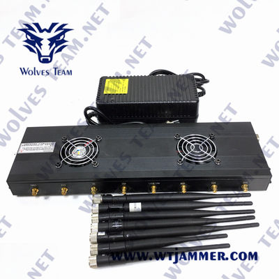 3G 4G 5G GSM Lojackの携帯電話のブロッカーAC100V 35W GPS VHF UHFの妨害機