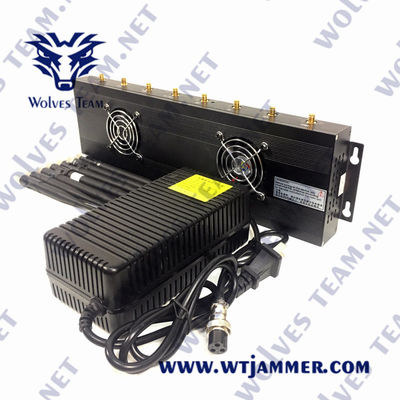 3G 4G 5G GSM Lojackの携帯電話のブロッカーAC100V 35W GPS VHF UHFの妨害機