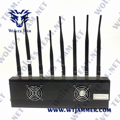 3G 4G 5G GSM Lojackの携帯電話のブロッカーAC100V 35W GPS VHF UHFの妨害機