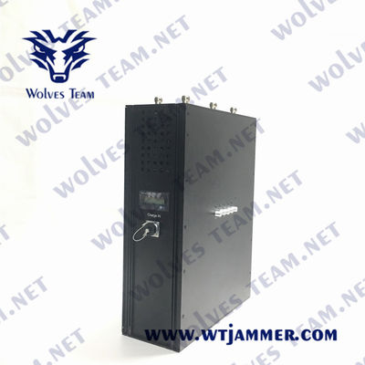 購入 組織的150mの80W軍のバックパック信号の妨害機4G 5G 6バンド online manufacture