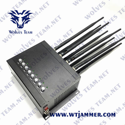 50m GSM WiFi CDMA Lojackの携帯電話の妨害機80W UHF VHF