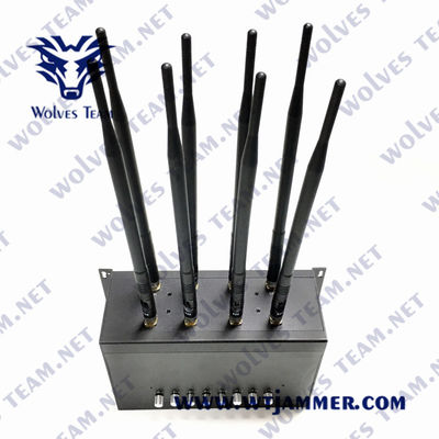 50m GSM WiFi CDMA Lojackの携帯電話の妨害機80W UHF VHF