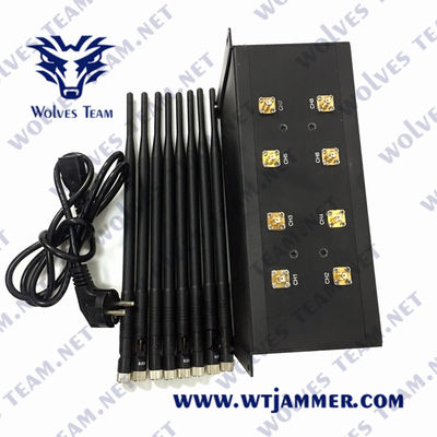 50m GSM WiFi CDMA Lojackの携帯電話の妨害機80W UHF VHF