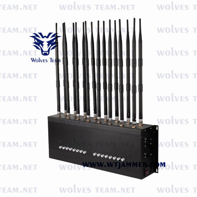 GSM CDMA 35Wの携帯電話信号の妨害機16のアンテナGPS Lojack RF