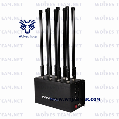 CDMA GSM WiFi Lojack信号の妨害機80m 10W UHF VHF 3G 4G 5G