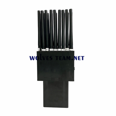 18バンド携帯用2G 3G 4G 5G妨害機すべてのGPS L1 L2 L5 Lojack WiFi GPS RF 315/433/868MHzの妨害機30Mまで