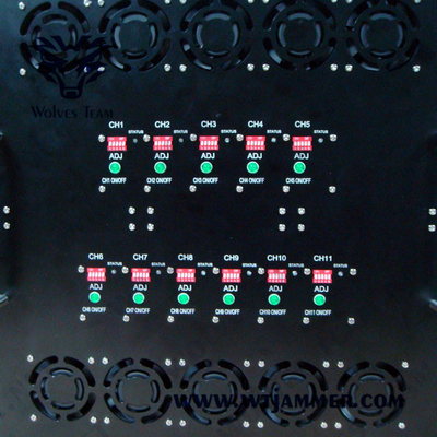 AC220V 1000W軍GPSの妨害機GSM CDMA 3G 4G WIFI 2.4G 5.8G