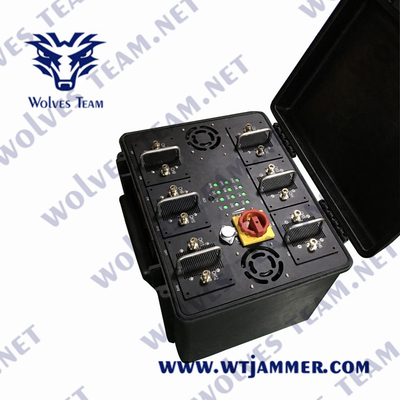 PCS DCS 500W GSMの携帯電話の妨害機UHF 500メートルのVHF