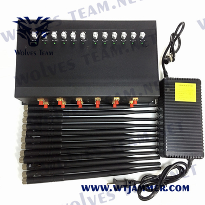 携帯電話のためのGSM CDMA 240VAC Lojackの妨害機12バンドVHF UHF 24W