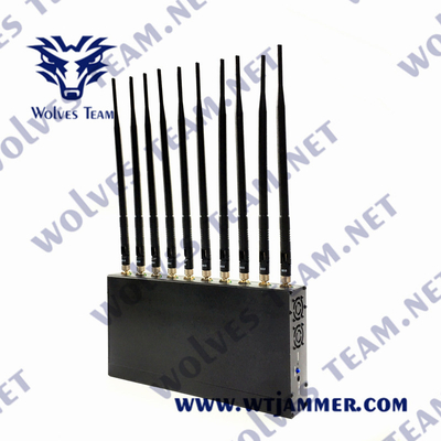 UHF VHF屋内信号の妨害機12W 3G 4G GPS WiFi LoJack 10のアンテナ