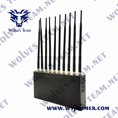 UHF VHF屋内信号の妨害機12W 3G 4G GPS WiFi LoJack 10のアンテナ