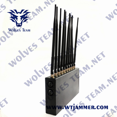 UHF VHF屋内信号の妨害機12W 3G 4G GPS WiFi LoJack 10のアンテナ