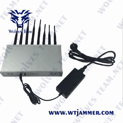 ACアダプターとの3G 4G 5G WiFi Lojack GPS信号の妨害機CDMA GSM 50W