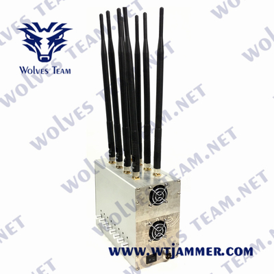 CDMA GSM Lojack信号の妨害機UHF VHF 2G 3G 4G 5G 80W 240VAC