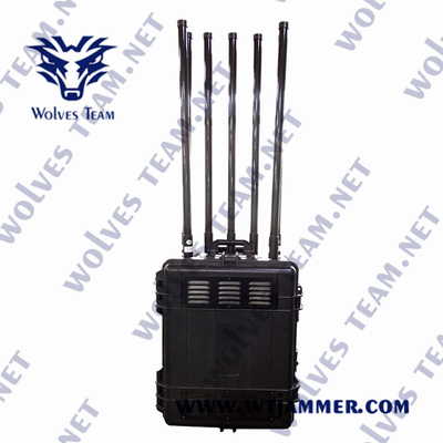 軍隊手持ち型信号の妨害機500メートルGSM WIFI GPS 8バンド