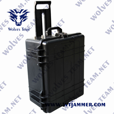IEDの攻撃のための500W Manpackの携帯電話の妨害機520MHz GSM 3G 4G 5G
