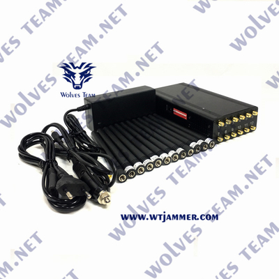 CDMA GSM RF信号の妨害機3G 4G 5G WiFi手持ち型12W UHF VHF