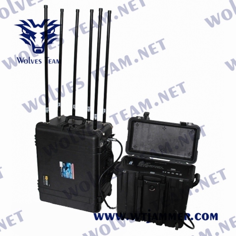 4バンド ドローンGPSシグナルジャマーRf800/900MHz 3000メートル Wifi2.4g/5.8g