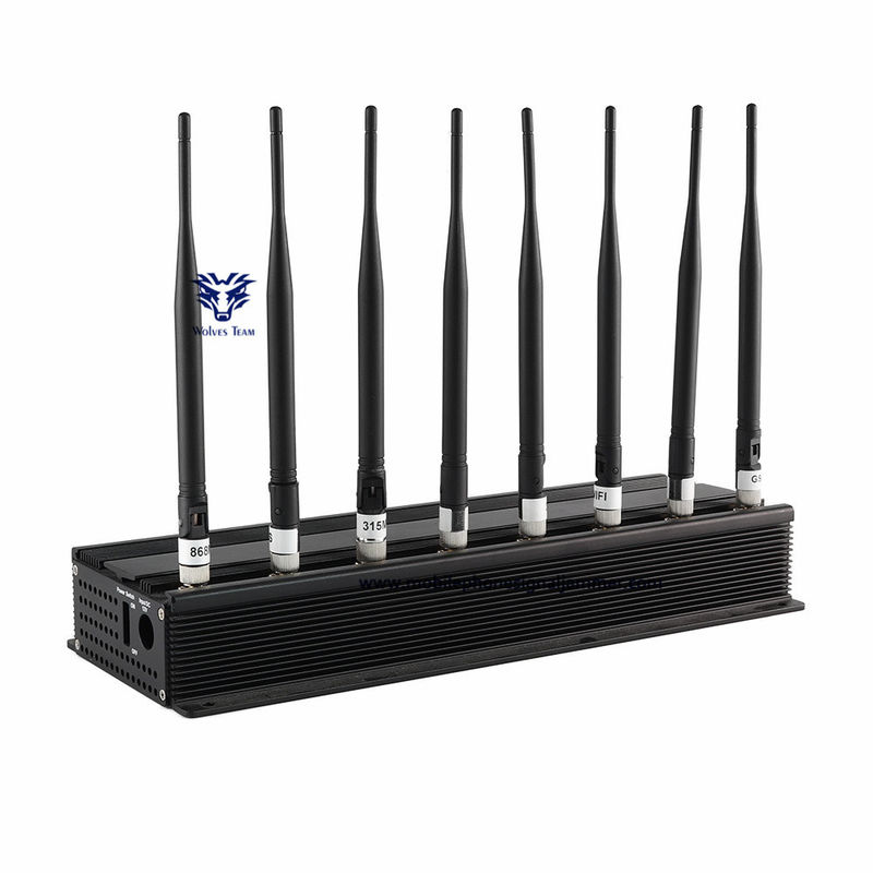 /Exam部屋に会う複数のバンド全方向性アンテナのリモート・コントロールWiFi 3G 4G 5g GSMの携帯電話信号の妨害機