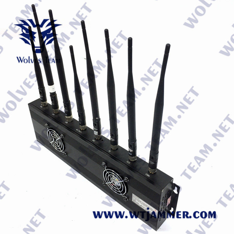 3G 4G 5G GSM Lojackの携帯電話のブロッカーAC100V 35W GPS VHF UHFの妨害機