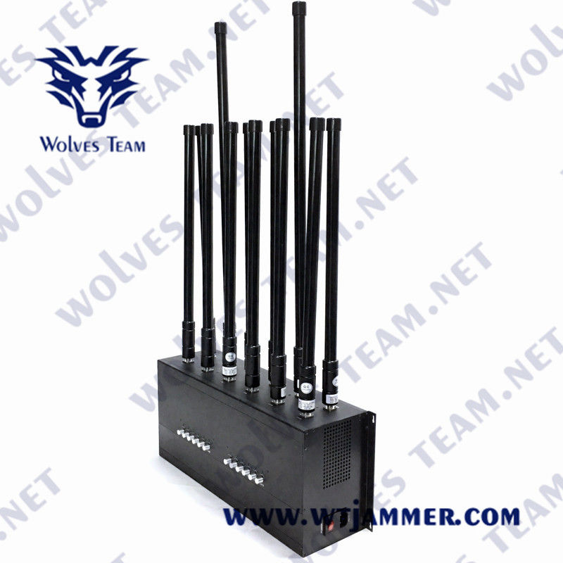 GSM DCS 3G 4G Lojack移動式信号のブロッカー60W WIFI GPS RF妨害機