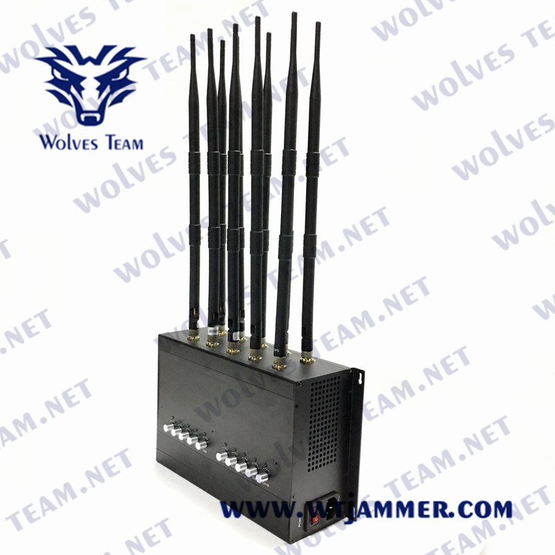 DCS GSM GPS WIFI 50mの携帯電話信号の妨害機3G 4G 5G 10のアンテナUHF VHF