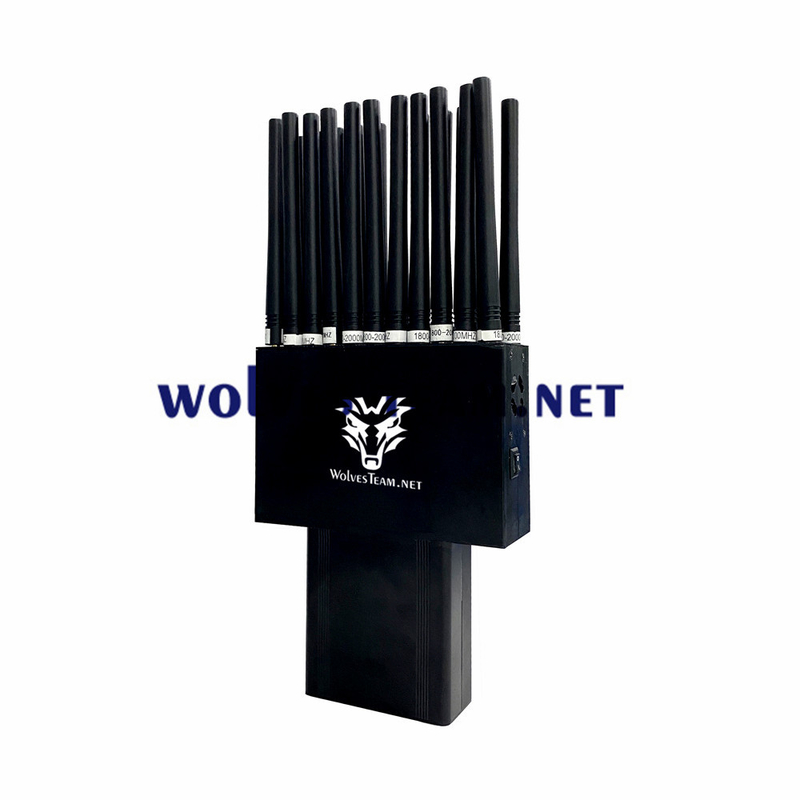 22バンド22W RF信号の妨害機の携帯電話GSM 3G 4G 5G Wifi GPS Lojack