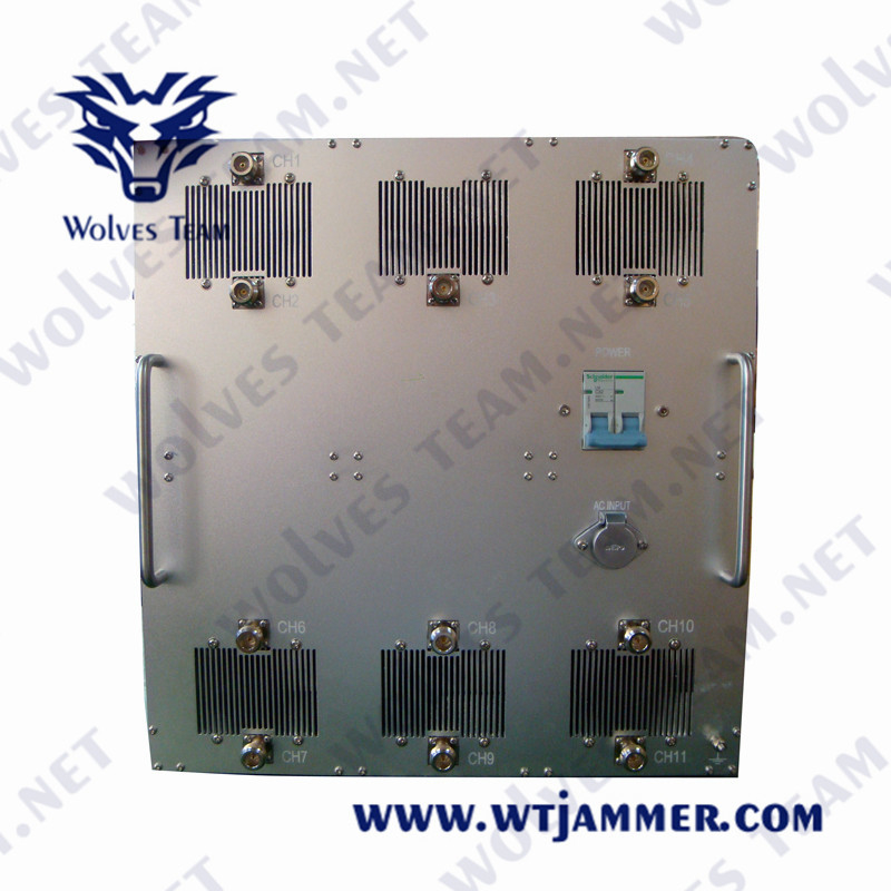 AC220V 1000W軍GPSの妨害機GSM CDMA 3G 4G WIFI 2.4G 5.8G