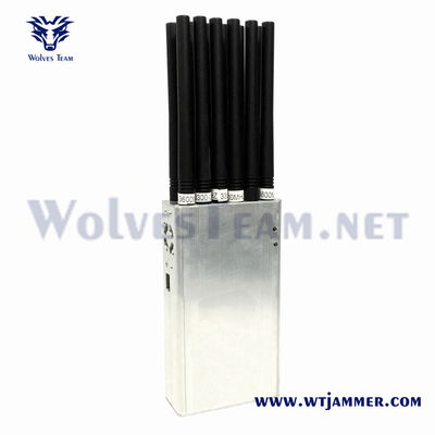 GSM 3G 4G 5G WIFI GPS RF315/433MHz ブロック周波数 ハンドヘルド 14 アンテナ 信号妨害器 販売 UHF VHF ロジャック