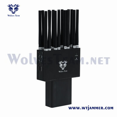 16バンド 2G 3G 4G 5G WiFi UHF VHF GPS ロジャック ハンドヘルド 携帯電話 信号妨害器