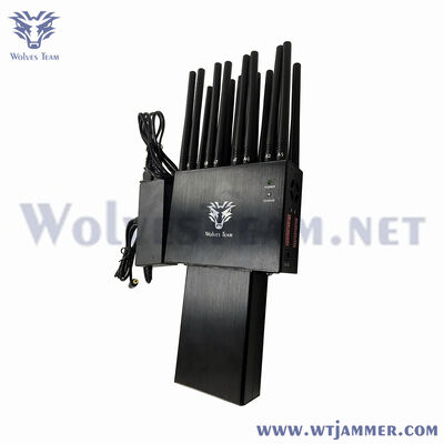 ポータブル16バンド信号ジャマー携帯電話GSM 3G 4G 5G RF868/433MHz WIFI GPSL1ブロッカー