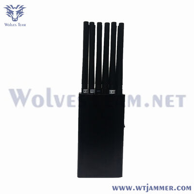 12チャネル 24W ポータブル 2G/3G/4G/5G/WiFi/GPS/BT ハンドヘルドジャマー