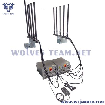 10 Channels 100W Vehicle Mounted 5G GPS Drone UAV Full Band Signal Jammer