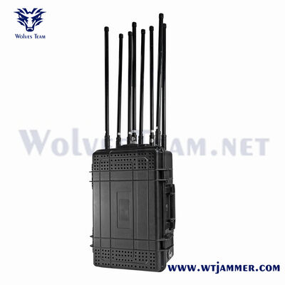 ポータブル 8バンド 携帯電話信号妨害器 GSM RF 遮断装置 500メートル シールド