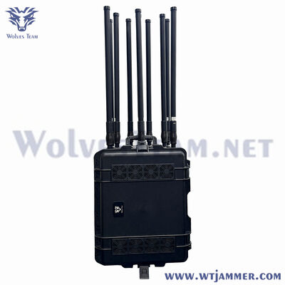 10チャネル 600W 高電力の電車信号妨害ブロック 2G/3G/4G/5G/WiFi/GPS