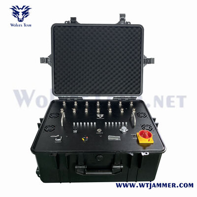 8チャネル 400W ハイパワー スーツケース シグナル ジャマー ブロック 2G/3G/4G/WiFi/GPS