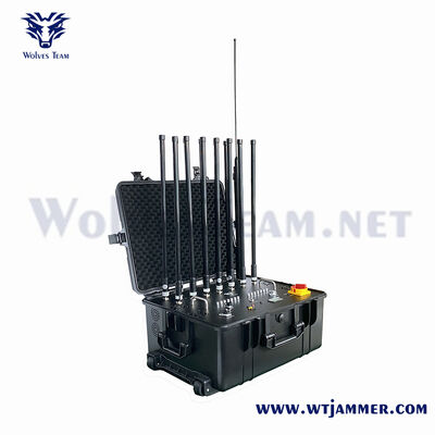 6チャネル 600W 高電力 トロッリー信号妨害ブロック 2G/3G/4G/5G/WiFi/GPS