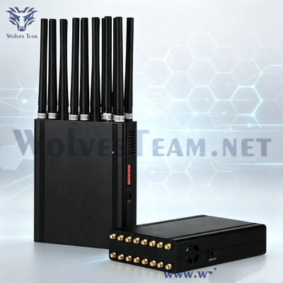 16 アンテナ 5-20m 手持ちの携帯電話信号妨害器 CDMA GSM DCS PCS 3G 4G 5G WIFI GPS VHF UHF