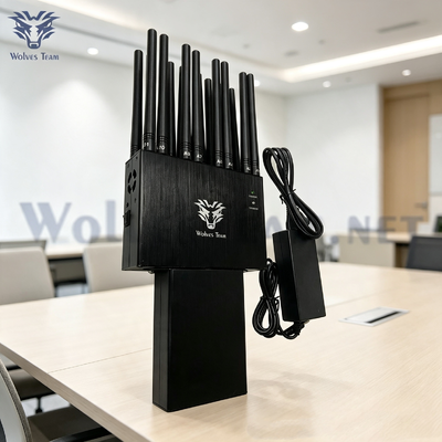 機密室のためのポータブル WiFi 信号ジャマー マルチ アンテナ ハンドヘルド ブロッカー