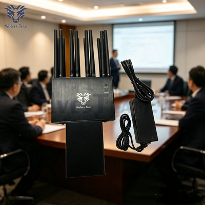 防無人機 ブルーテッドWiFi信号妨害器 多アンテナ ハンドヘルドブロック器 屋外パトロール