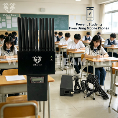LEDディスプレイ 新世代のハンドヘルド信号妨害器 広範囲のシールド 授業室で学生の携帯電話をブロックし,試験作弊を防止する