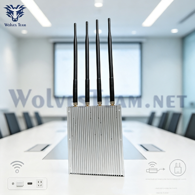 20-50メートル遮断範囲 2.4G 5.8G WiFi信号ジャマー、ワイヤレススピーカー干渉＆ノイズブロック装置