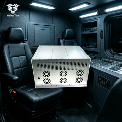 Vehicle Mounted Jammer, Waterproof Signal Jammer 1000M Jamming Radius Cell Phone WiFi GPS Blocker Mobile Security Jammer