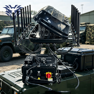 効果的な距離 500-1000M 420W 14バンド DDS 刑務所や戦術用車両用 車両搭載信号妨害器