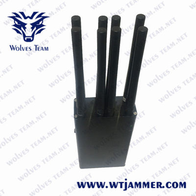 携帯用WiFi2.4g GPSL1 GSM 30m 8W手持ち型信号の妨害機
